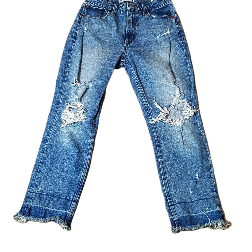 Abercrombie & Fitch Jeans Sz 26-2s Womens High Rise Mom Jeans